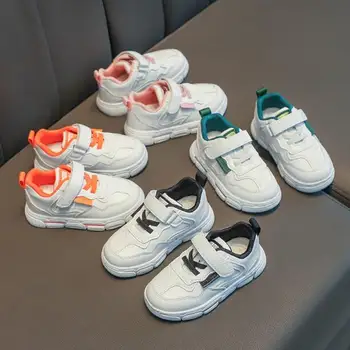 

Brand 2020 Toddler Fashion Leather Shoe Children Breathable Trainer Baby Girl boy Casual Sport Kids White Sneaker Size 21-30