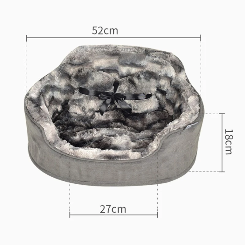 Кровать для собак зимняя теплая питомник для питомцев camas para perro Arctic velvet Роскошная пещера для кошек собачьи матрасы-лежанки
