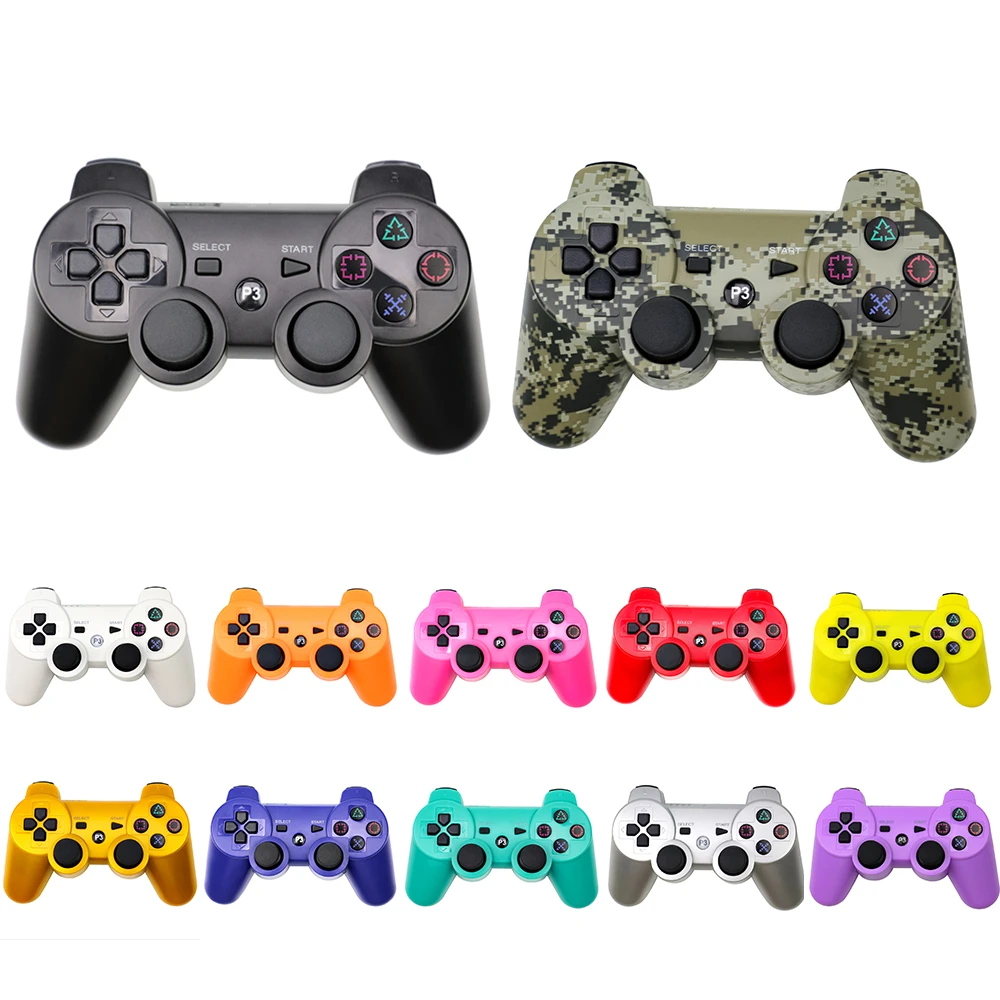 Bluetooth Wireless Gamepad For Ps3 Joystick Console For Pc Windows 7 8 10 Xbox 360 Playstation 3 Gaming Controller 12 Color Gamepads Aliexpress
