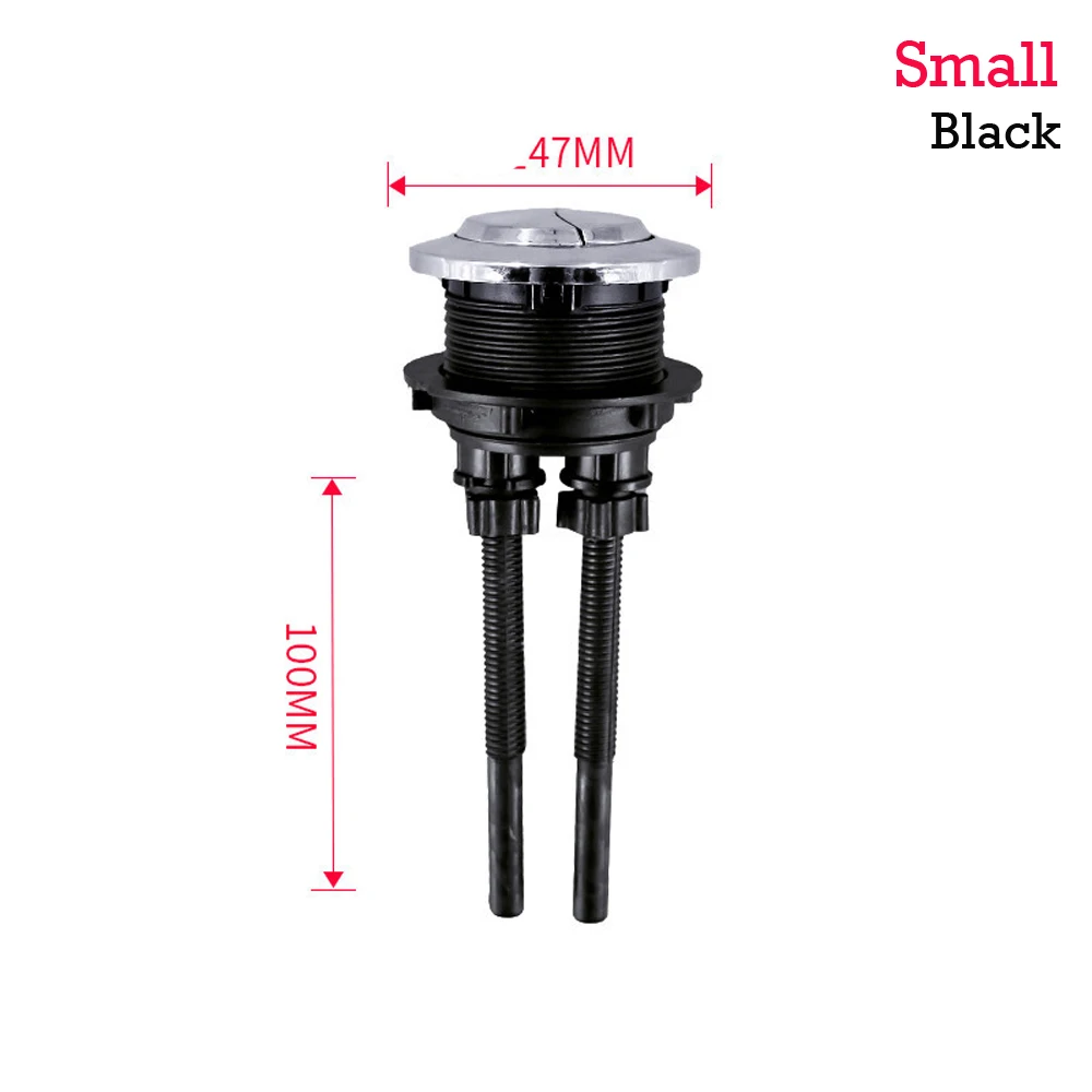 Toilet Flush Button Universal Toilet Button Cover Fits 38mm Hole Closestool Round Dual Press Tank Accessories Push Switch Water Saving Rod