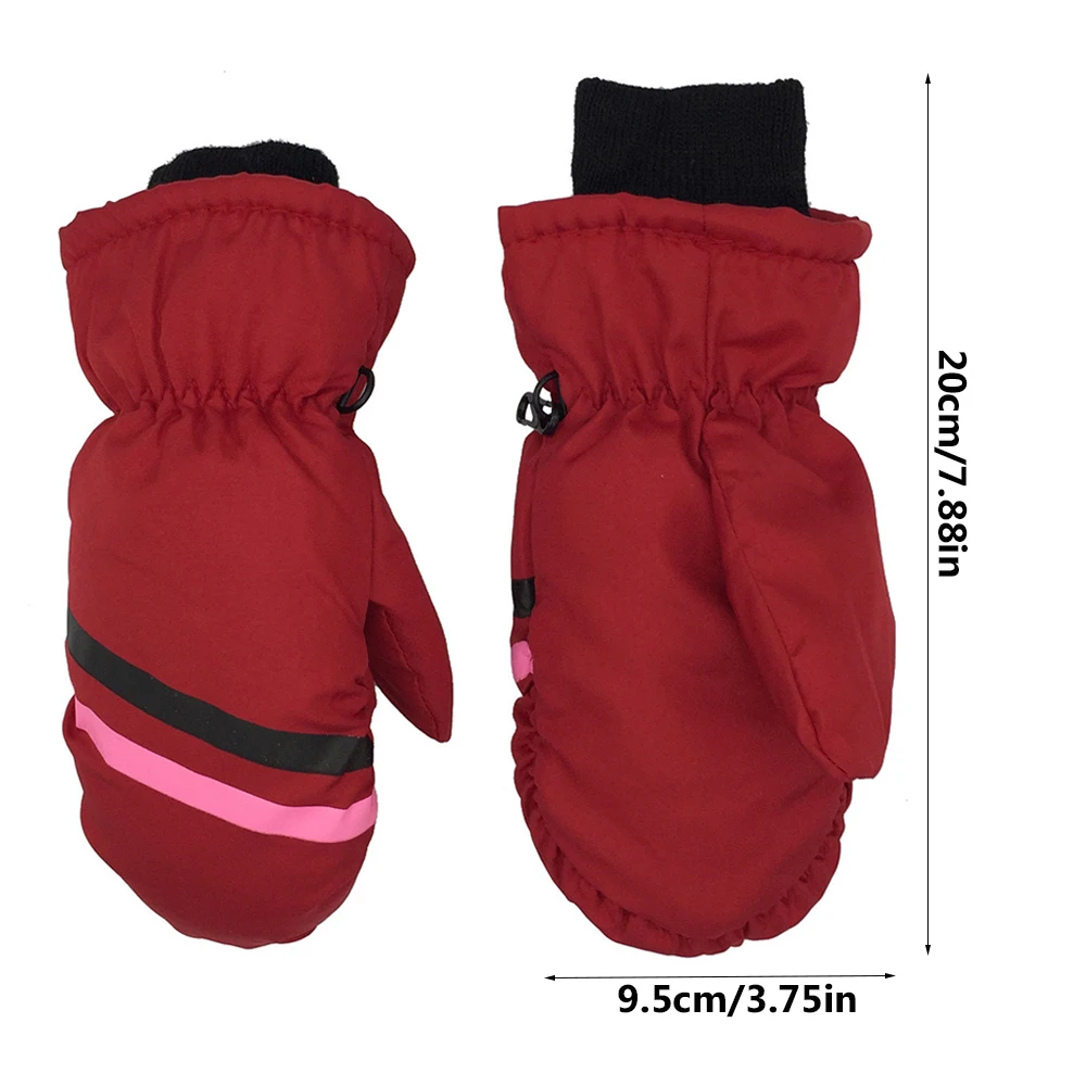 accessoriesdoll baby accessories For Skiing Riding Thermal Ski Gloves Men Women Winter Fleece Waterproof Warm Child Snowboard Snow Gloves 3 Fingers accessoriesbaby eating  Baby Accessories