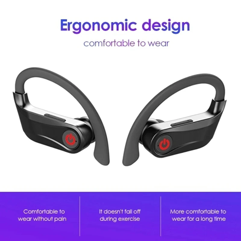 Q62 наушники Bluetooth PowerHBQ PRO цифровой дисплей Handsfree спортивные наушники