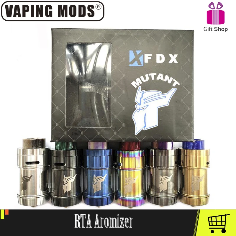 

Original FDX RTA Atomier With 4.ml tank capacity 810 Drip Tip Fit 510 Thread Vape Mod Electronic cigarette Vape Atomizer