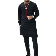  African clothes Man Shirts With Pants Fashion Patchwork Tops+Trousers Custom Made Men's Outfits African Pant Set For Party 