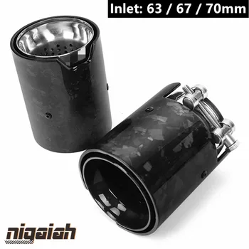 

M Performance Exhaust Tips For BMW M2 M3 M4 M5 F80 F82 F87 F90 Car Exhaust Muffler Pipe Tail Pipe Decoration Forged Carbon Fiber