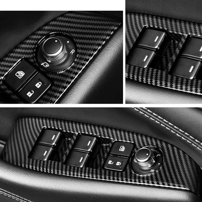 Для Mazda 6 Atenza, автомобильный Стайлинг, для салона, двери, окна, переключатель, панель, чехлы, отделка, блестки, наклейка, авто аксессуары