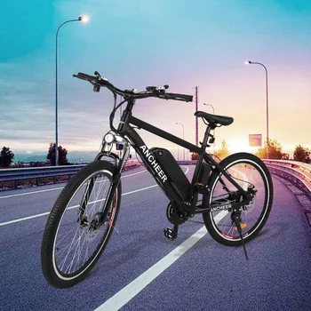 

26 inch US Plug Electric Bike One Seat Electric Mountain Bicycle Electric Power Bike Bicycle 21 Speed 36V 8A