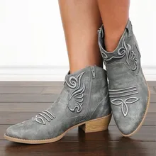 

Spring/Autumn 2021 NEW Women Boots ANKLE Fashion Shoes for Women Platform Boots Med (3cm-5cm) Zip Plus Size Platform Shoes