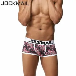 JOCKMAIL бренд печатных для мужчин s нижнее бельё для девочек боксеры сексуальные боксеры для мужчин Гей Трусики Хлопок Трусы боксеры Мужской