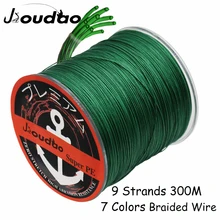 Jioudao X9 300M Braided Fishing Line 9 Strands MultiColor Multifilament Saltwater PE Line 20 45 60 85 110 150 200LB