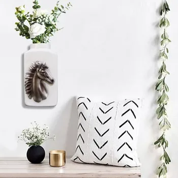 

EUROPEAN STYLE 3D STEREOSCOPIC ANIMAL HEAD VASE WALL HANGING HOME LIVING ROOM ENTRYWAY WALL ART DECORATIONS FLOWER POT X4122