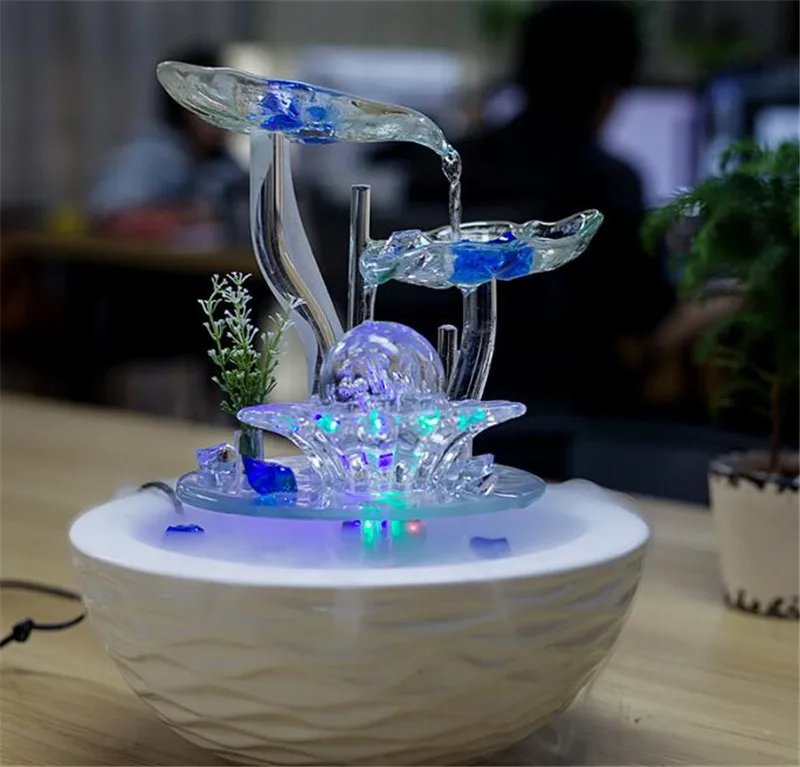 Подарите богатство удачи водный фонтан поделки Fengshui украшение для дома