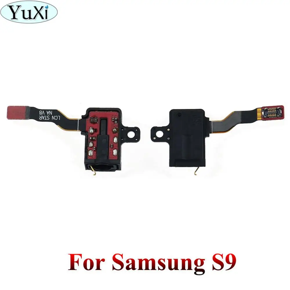 YuXi для samsung Galaxy J4 J3 J330 J6 S7 edge S8 S9 note 4 8 Разъем для наушников аудио микрофон гибкий кабель аудио разъем Flex