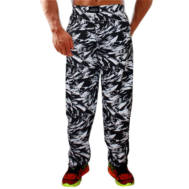 Pantaloni larghi da Bodybuilding da uomo pantaloni da palestra in cotone  elasticizzato ad alta elasticità pantaloni sportivi da jogging Crossfit  traspiranti allentati|clothing for fitness|clothing for menclothing gym -  AliExpress