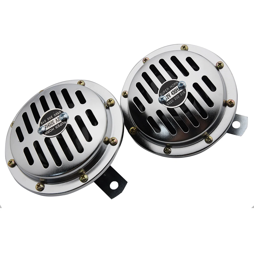 AD Car Horn Universal Super Loud 12V Horn Electric Motorcycle Horn Waterproof Horns Siren for Car Motorcycle Motorbike Truck SUV 5