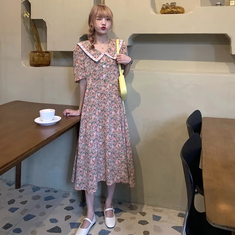 light yellow floral dress