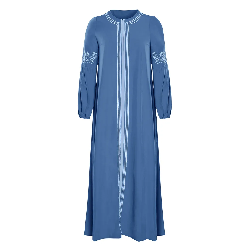 Женское мусульманское платье кафтан Jilbab Абаи Исламской кружевное Повседневное платье макси Макси-платье типа кафтан Jubah халат Костюмы 8,30