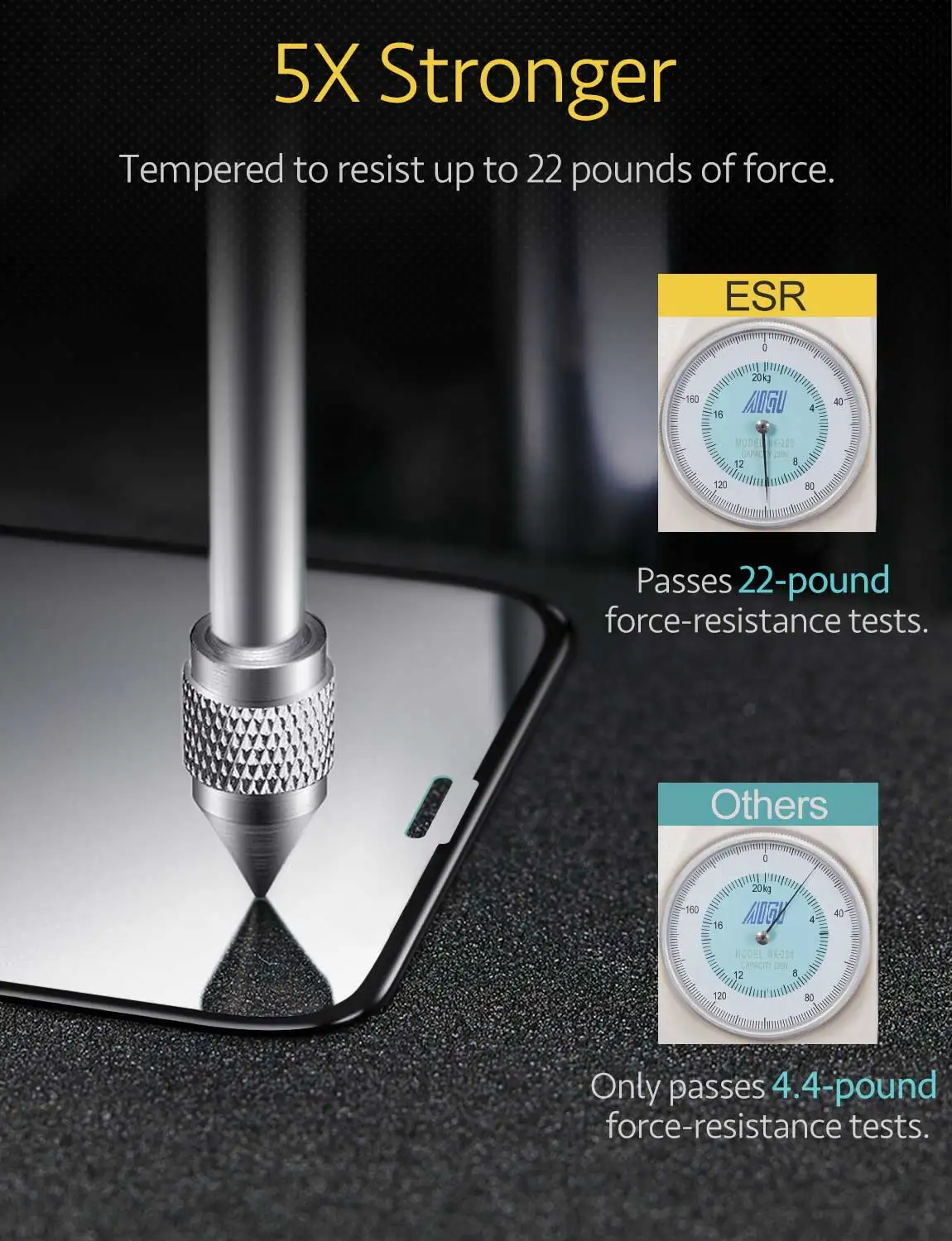 Продажа Защитное закаленное стекло для экрана ESR для iPhone X XS XR XS Max, 2 шт. лот, 3D полное покрытие экрана, прозрачная высококачественная пленка из закале...