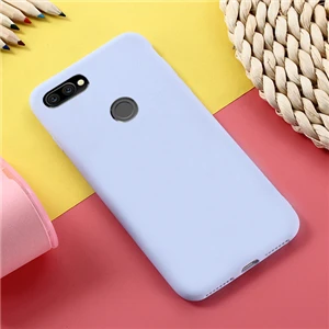 f Чехол TRISEOLY для huawei Y9, простой однотонный чехол для телефона huawei Y9, мягкий силиконовый чехол Y 9, чехол - Цвет: f