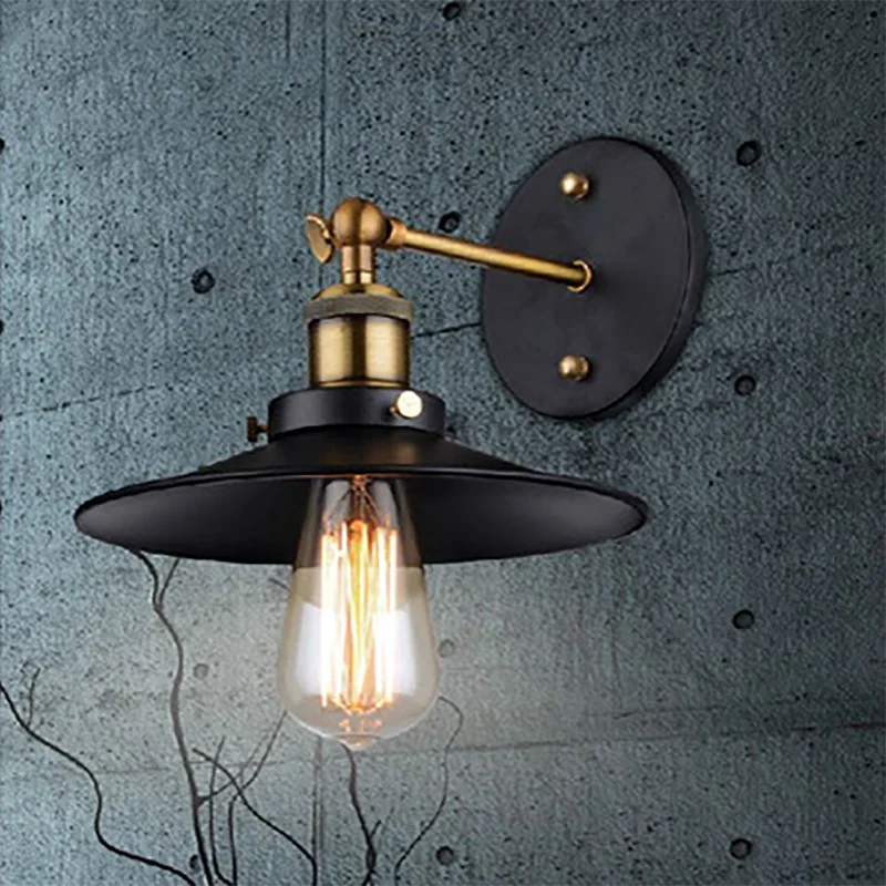 

American Retro Industrial style LED wall lamp indoor bedroom bedside living room light sconce outdoor aisle stairs restaurant
