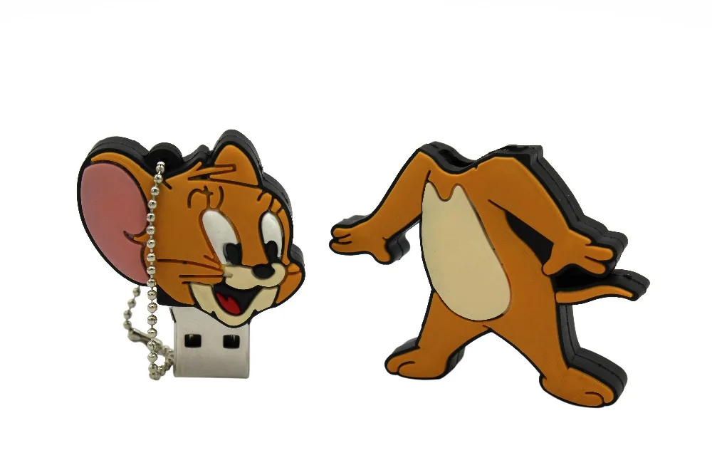 Usb флеш-накопитель KING SARAS с мультяшным котом и мышью om Jerry style usb 2,0 4 ГБ 8 ГБ 16 ГБ 32 ГБ 64 ГБ флешка, подарок U диск