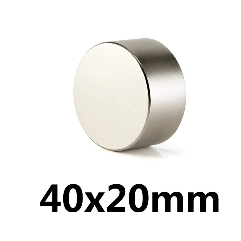 

1/2/3pcs 40x20mm Super Powerful Strong Bulk Small Round NdFeB Neodymium Disc Magnets Dia 40mm x 20mm N35 Rare Earth NdFeB Magnet