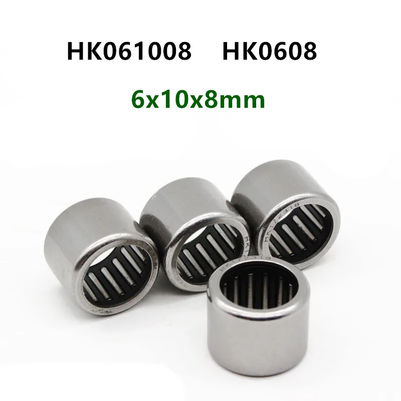 50 шт./100 шт. высокое качество HK0608 HK061008 микро игольчатые подшипники 6x10x8 мм тянутая