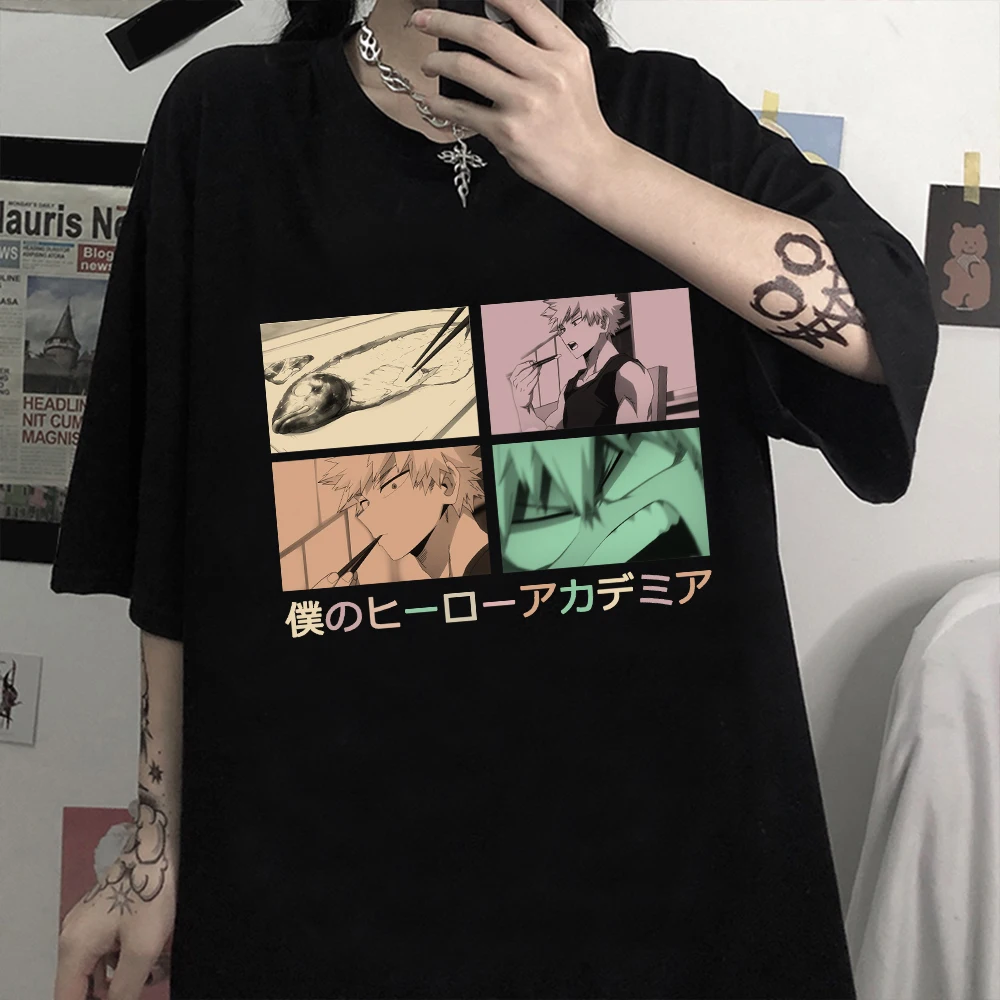 Рубашка Bakugou Katsuki рубашка с надписью My Hero academic аниме Boku No Kacchan унисекс длинными