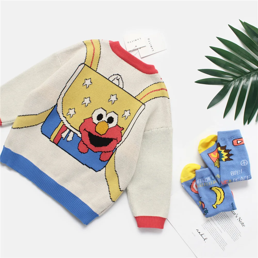 Tonytaobaby/осенне-зимняя одежда новая детская одежда для мальчиков и девочек хлопковый свитер Рождественский свитер с длинными рукавами