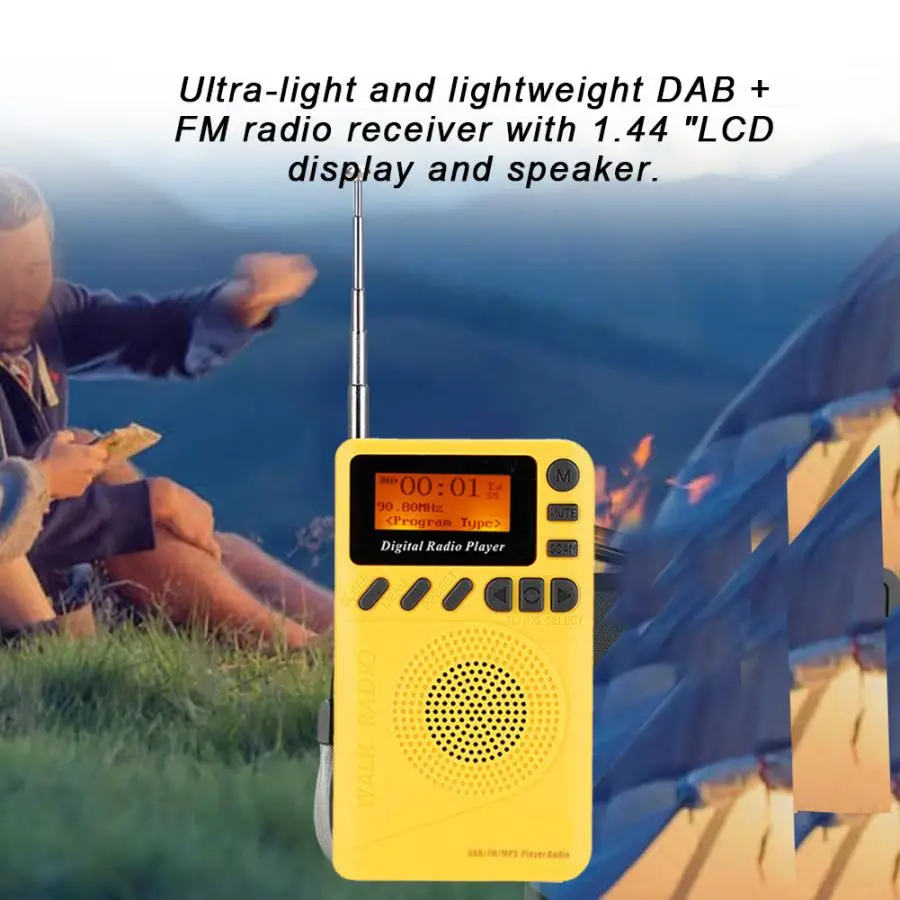 Мини карманный цифровой 10 DAB каналов 10 FM каналов плеер цифровой радио с ридером mp3-плеер