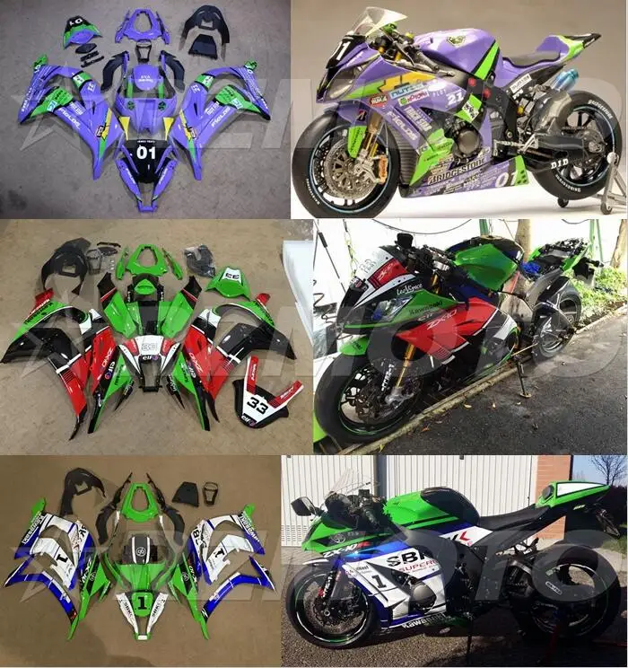 Мотоциклетный обтекатель abs, пригодный для kawasaki Ninja ZX6R 636 2009 2010 2011 2012 корпусные детали пресс-форм ACEKITS Магазин № 0176