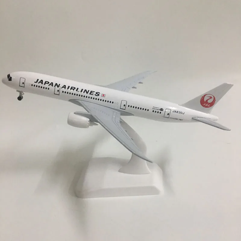 

JASON TUTU 20cm JAPAN AIRLINES Boeing 787 Plane Model Airplane Model Aircraft Model 1:300 Diecast Metal planes toys Gift Collect