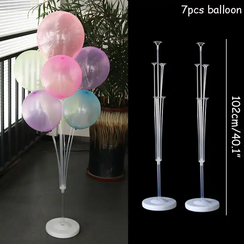 2set Plastic Balloons Stand Balloon Holder Column Baloons Stick For Wedding Balloon Decor Birthday Party Decorations Adult Aliexpress