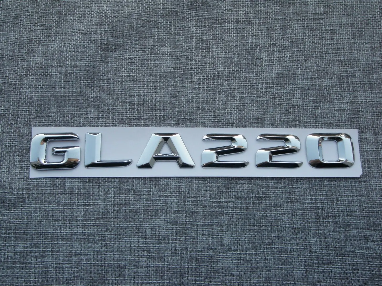 3D хром числа буквы GLA 220 багажник автомобиля эмблемы значки для Mercedes GLA220 - Цвет: shiny silver