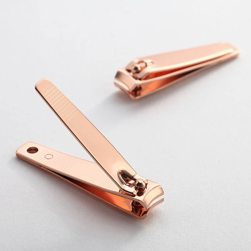 1PC Professional Nail Clippers Carbon Steel Nail Cutter Rose Gold Repair Finger Toe Tools Finger Toe Scissors nail scissors set nail clipper set manicure nail clipper set nail clippers kit nail clipper nail clippers toe nail clipper