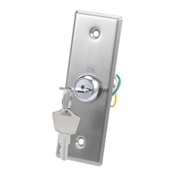 

uxcell Key Switch Lock On/Off Exit Door Lock Emergency Door Release DPST for Access Control with 2 Keys