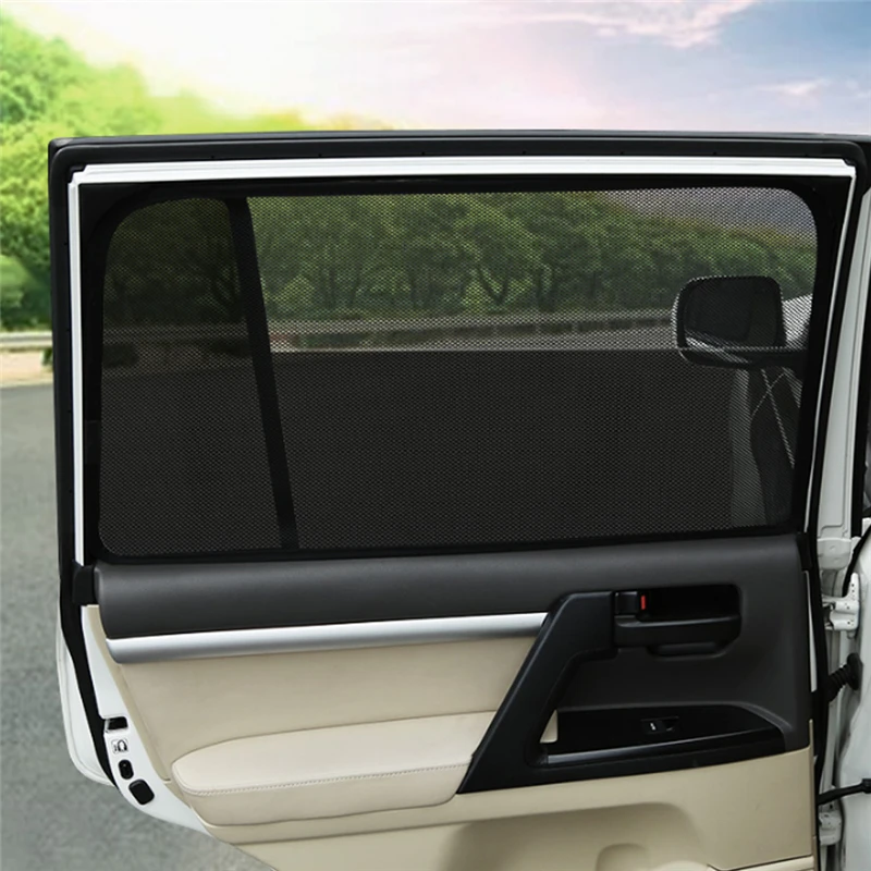 Для Toyota Land Cruiser 200- автомобильный солнцезащитный козырек с защитой от ультрафиолета, магнитная шторка для окна, солнцезащитный козырек с боковой сеткой, лето