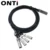 ONTi High Quality Hybrid 40G QSFP+ to 4xSFP+ DAC Cable 0.5 M 1M 2M 3M 5M 7M Пассивный Прямой Медный Кабель Twinax