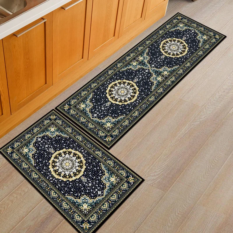 Persian Printing Kitchen Mat Home Door Floor Decoration Long Rugs Washable Floormat Anti-Slip Mats High Quality Entrance Doormat | Дом и сад