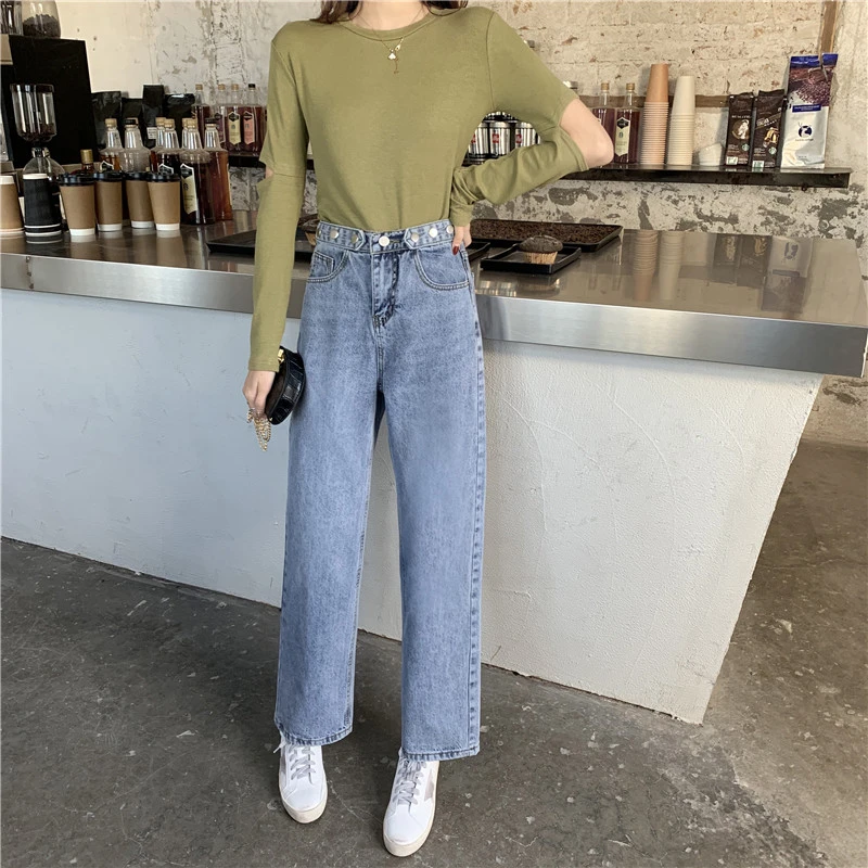 Свободные широкие брюки в Корейском стиле с высокой талией hyuna style cec