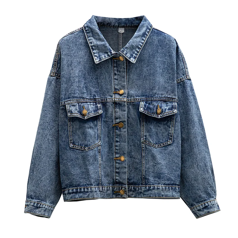 

Denim Jeans Loose Short Coats Oversized Women'S Outerwear Spring Autumn Winter Clothes Jackets For Woman Clothing 2020 D0462