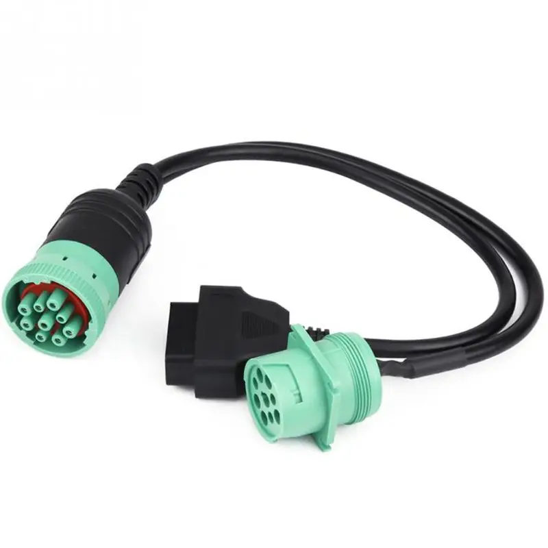 OBD 2 высокого Скорость удлинитель сплиттер Y-din-кабелем 9-контактный штыревой Женский до 16 Pin адаптер