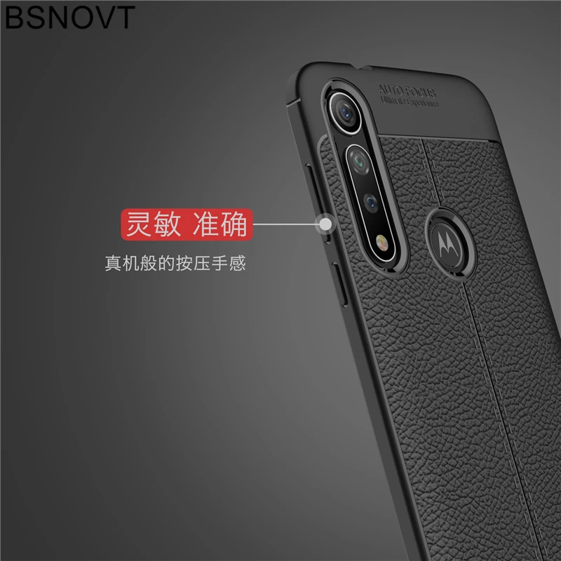 Для Motorola Moto G8 Plus Чехол Мягкий ТПУ силиконовый Кожаный противоударный чехол для Motorola Moto G8 Plus чехол для Moto G8 Plus BSNOVT