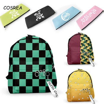 

Cosrea Demon Slayer Cosplay Backpack Tomioka Giyuu Bag Kamado Tanjirou School Bags Mochila Feminina Kamado Nezuko Knapsack Gifts