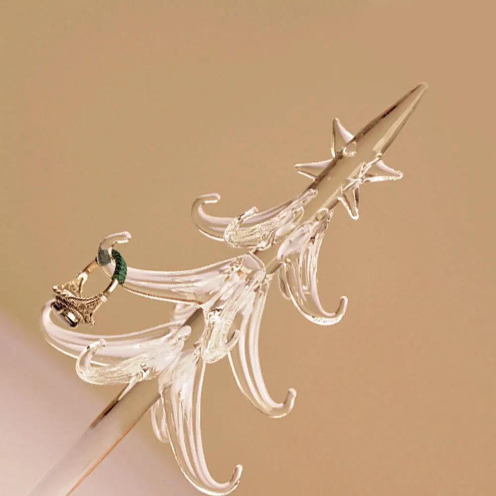 1 шт на заказ креативные стеклянные елочные украшения европейские Элегантные украшения кольцо рамка красивые украшения для дома
