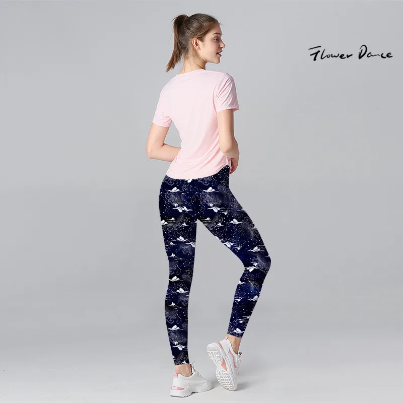FlowerDance компрессионные колготки штаны для йоги колготки брюки энергетические бесшовные леггинсы стрейч облегающие штаны для йоги прикладом