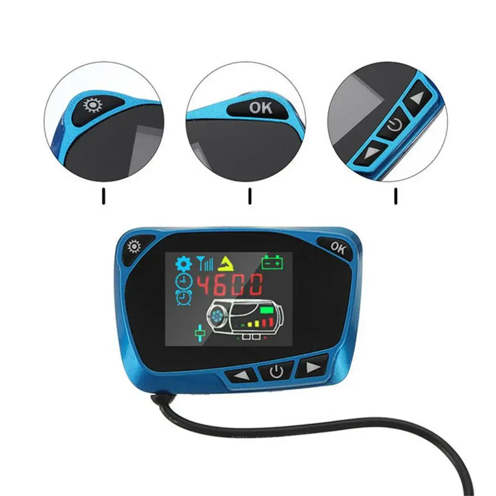 

12/24V Parking Heater Controller Switch LCD Big Monitor Car Track Air Diesel Heater Car Accessories Remote