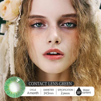 

1 Pair Beautiful Pupil Color Contact Lenses Monthly Female Path 14.0-5mm Cute Multicolor Party Cartoon Girl Decoration Cosplay