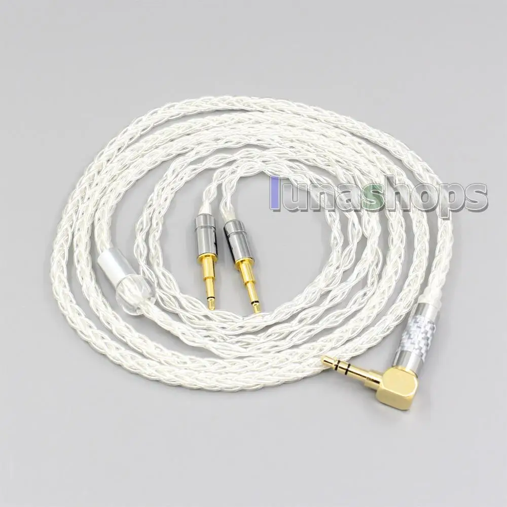 LN006450 99 Pure Silver 8 Core XLR Headphone Earphone Cable For Oppo PM 1 PM 2 Planar Magnetic 1MORE H1707 Sonus Faber Pryma