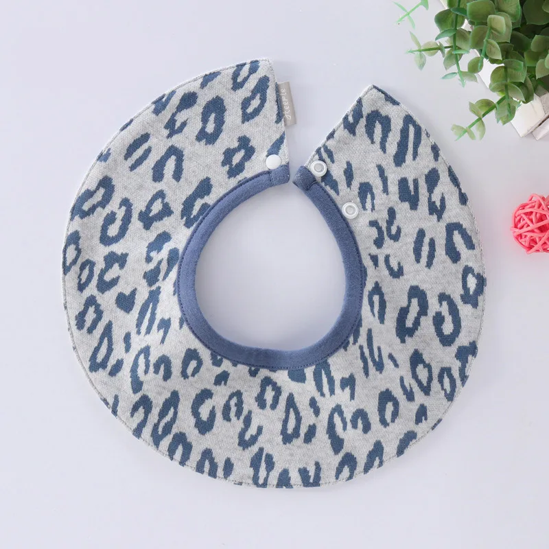 Double Layer Baby Cotton Bibs Newborn Boy&Girl 360 Degrees Printed Burp Cloths for Drooling and Teething Infant Absorbent Saliva Towel  (4)